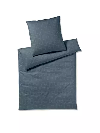 JOOP | Jacquard Satin Bettwäsche DOTS 70x90cm/140x200cm Navy | 